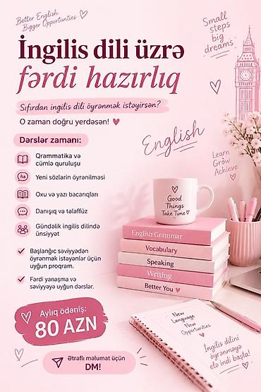 Xarici dil kursu, İngilis dili lalafo.az -da Xarici dil kursu, İngilis dili