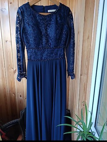 Вечерние платья: Вечернее платье, Классическое, Длинная модель, С рукавами, С пайетками, L — 5