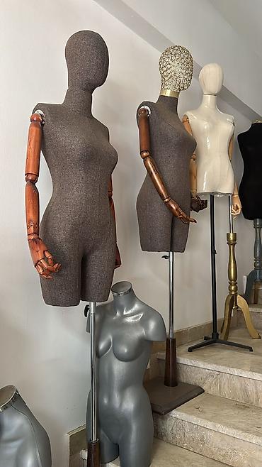 Manekenlər: Dərzi, Polyester, Plastik, plastmas, Məxmər, Qara — 5