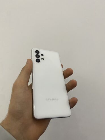 Samsung: Samsung Galaxy A32, 64 ГБ, цвет - Белый, Отпечаток пальца, Две SIM карты, Face ID