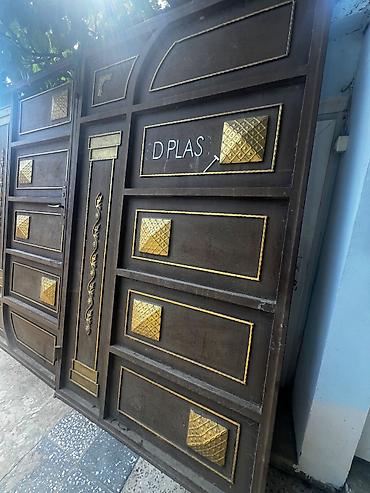 Həyət darvazaları: İşlənmiş Dəmir Həyət darvazası, 3 m, Mexaniki, Qapı ilə, rəng - Qəhvəyi, Kredit yoxdur, Ünvandan götürmə — 2