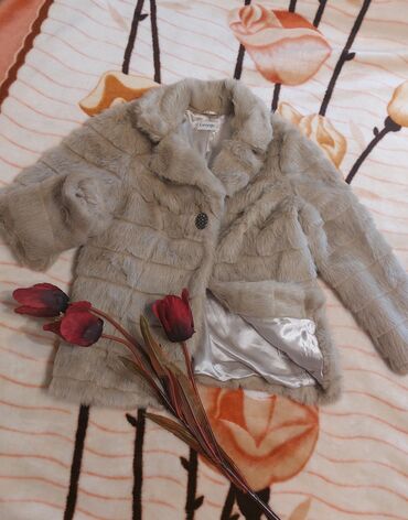 kozne jakne sa vunom: 3XL (EU 46), 2XL (EU 44), 4XL (EU 48), With lining, Faux fur, color - Beige