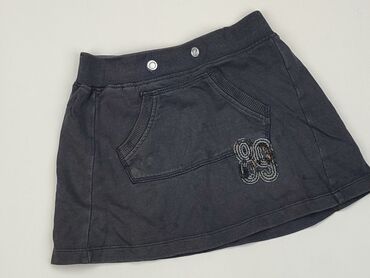 jeansowa spódniczka z przetarciami: Spódniczka, 8 lat, 122-128 cm, stan - Dobry