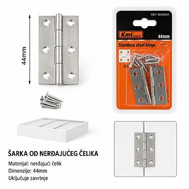 KMT Od nerđajućeg čelika 9368920 Komplet šarki od nerđajućeg čelika