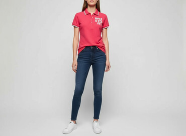 kupisz t shirt z orlem: Superdry, Damska koszulka polo, rozmiar S