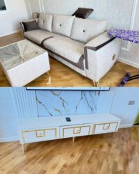 şəki halvası: Divan pufik ve tv stend satilir 800azn. Divan acilir. Olcu 2.90m. Tv