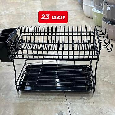 qurut: Mətbəx üçün ikiqat səviyyəli qab-qaşıq quruducu rəflər Model və — 9