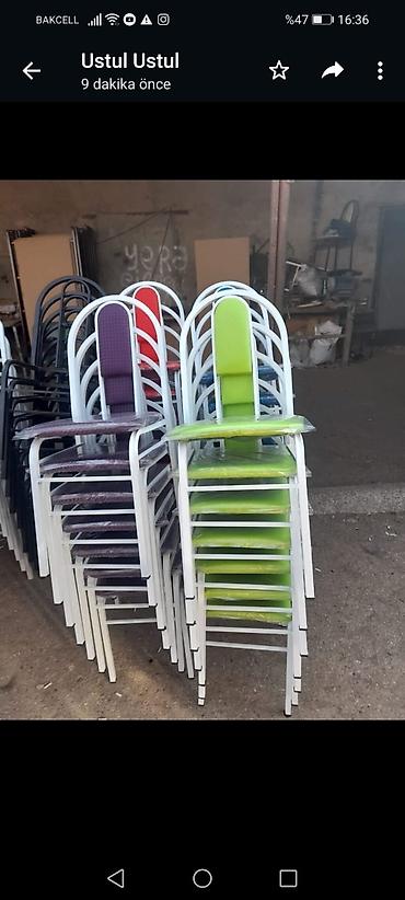 Masa və oturacaq dəstləri: Qonaq otağı üçün, Yeni, Açılmayan, Dördbucaq masa, 10 stul — 6
