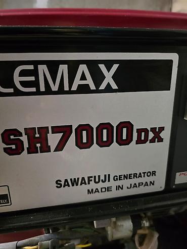 ucuz mal: ELEMAX SH7000DX benzinli generator 50 is saati isleyib temiz Honda — 1