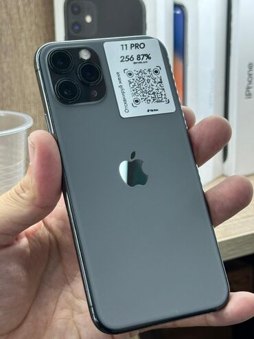 режим ноте 11: IPhone 11 Pro, Б/у, 256 ГБ, Space Gray, Защитное стекло, Чехол, 87 %