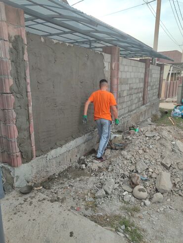 Штукатурка, шпаклевка: Штукатурные и отделочные работы заборов/стен снаружи - Выравнивание и — 3