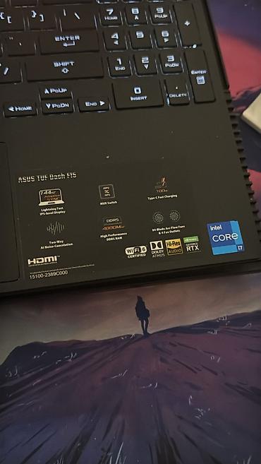 asus tuf dash: İşlənmiş ASUS TUF Gaming, 15.6 ", Intel Core i7, 512 GB, Ödənişli çatdırılma, Ünvandan götürmə — 2