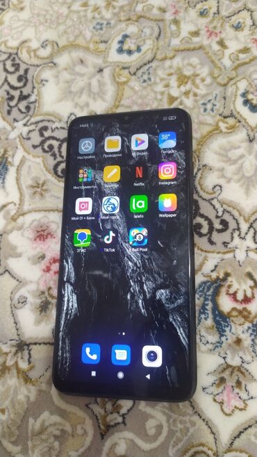 мишка и клавиатура для телефона: Redmi, Redmi 9T, Б/у, 128 ГБ, цвет - Черный, 2 SIM