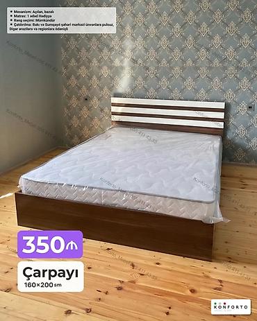 Ev və bağ: Çarpayı – 160×200 sm - Mexanizm: açılan, bazalı (anbarlı) - Matras: 1 — 1