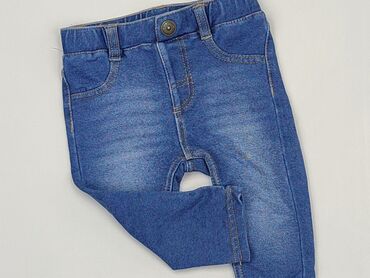 legginsy dżinsowe dla dzieci: Spodnie jeansowe, H&M Kids, 3-6 m, stan - Dobry