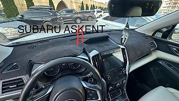 Аксессуары для салона: Накидка-ковер на торпедо для Subaru ASCENT (вид из салона на фото). - — 5