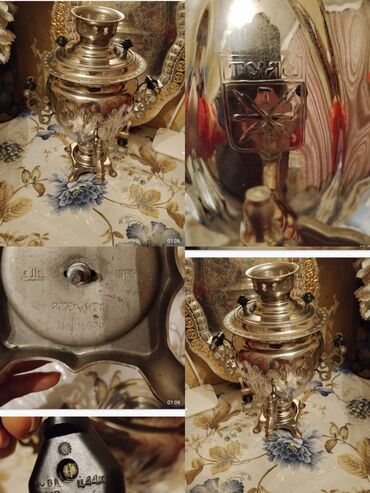 Paltolar: Məhsul: Elektrik samovar 55 manat Təsvir: - Material: xrom/nikel — 6