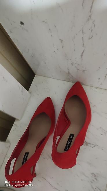 Туфли: Туфли, 37, Stradivarius, Новый, цвет - Красный, Самовывоз — 2