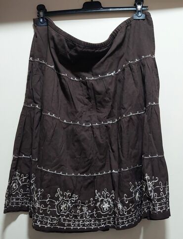 suknja sa tregerima: Midi, color - Black
