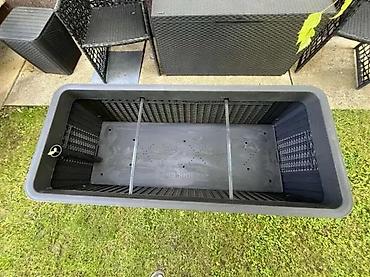 Žardinjere: Povišena žardinjera za baštu/balkon – ratan izgled, samostalna - — 12
