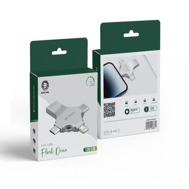 Петличные микрофоны: Green Lion 4-in-1 USB Flash Drive 64GB - Silver Описание Совместимо