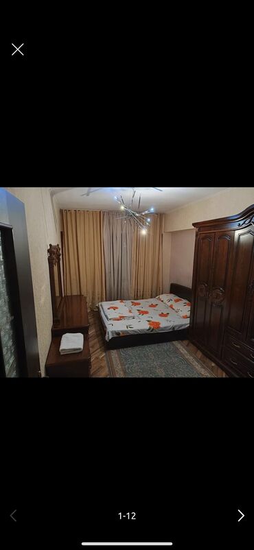 бишкек квартира 1 комнат: 2 комнаты, 80 м², 7 этаж