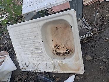 metbex divanları: Metal mətbəx çanağı – sağ tərəfində damcılıq səthi olan tək gözlü — 1