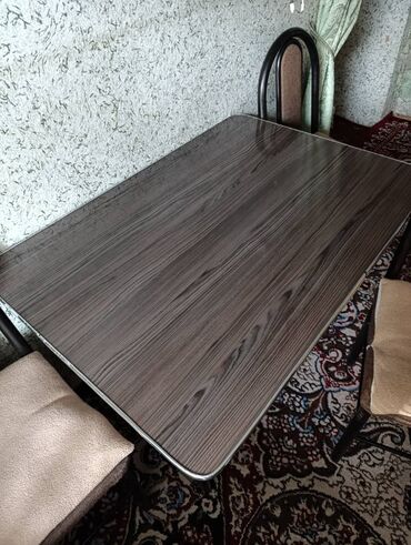 набор ключ ролф: Кухонный стол и стул, цвет - Коричневый