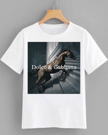 qizlar uchun futbolkalar: Futbolka, Dolce & Gabbana, 4XL (EU 48), rəng - Ağ