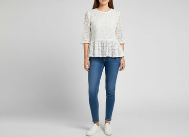 bluzki z aplikacja: Women's blouse, size S