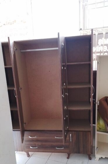 Dolablar: Yeni, Açılan, 4 qapılı Düz dolab, Qarderob, paltar dolabı, Azərbaycan — 25