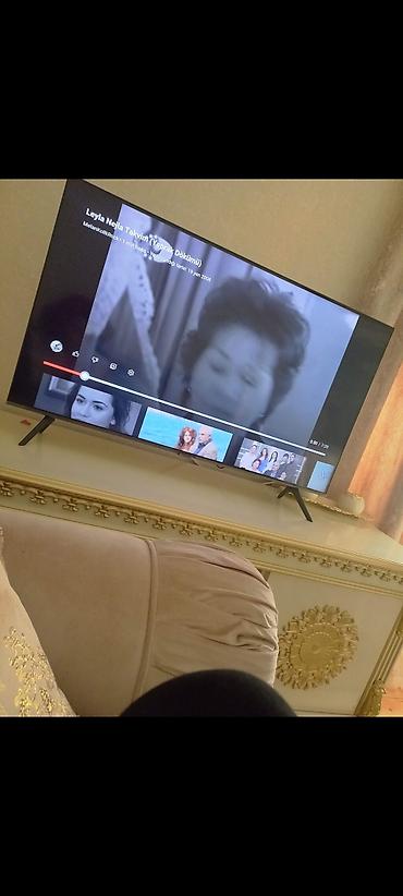 mini led: Smart TV – nazik çərçivə, iki ayaqlı dayaq, divara və ya tumbaya — 2
