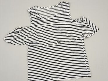 bluzki w biało czarne paski: Bluzka Damska, M, stan - Dobry