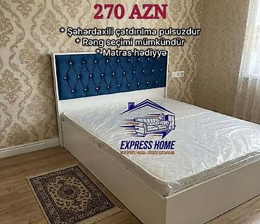 çarpayıların satışı: Məhsul: İki nəfərlik çarpayı (matras daxildir) Xüsusiyyətlər: - — 4