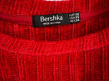 Şəxsi əşyalar: Bershka markalı, uzunqol, fitilli, tünd qırmızı rəngli bluz. Yumşaq — 3
