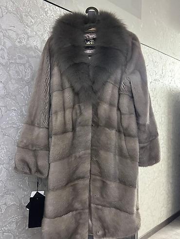 Шубы: Шуба, Норка, По колено, L — 1