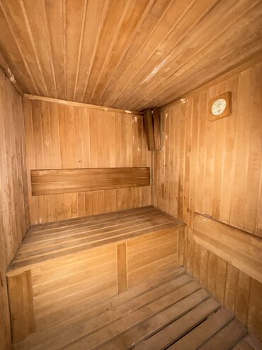 işlenmiş qaz peci: Sauna Xazır sauna 2.10 meter x 1.8 meter Otaq + soba Fin soba