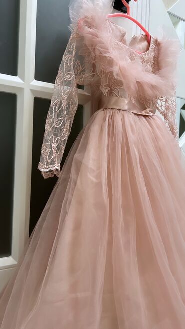 платье для фотосессии: Детское платье, цвет - Розовый, Б/у
