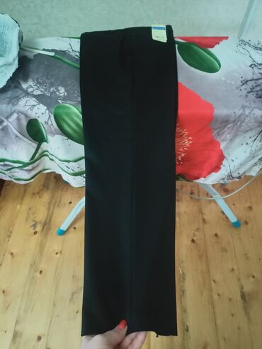 черные классические брюки женские: Классические, Прямые, Средняя талия, Турция, Осень-весна, XL (EU 42)