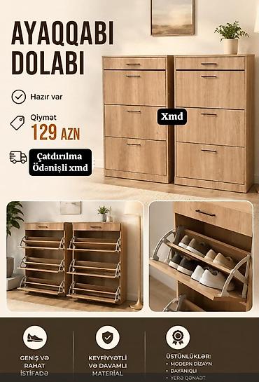 şkaf ucuz: Ayaqqabı dolabı - Hazır var - Qiymət: 129 AZN - Çatdırılma: ödənişli — 1