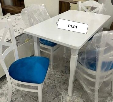 Masa və oturacaq dəstləri: Mətbəx üçün, Yeni, Açılmayan, Dördbucaq masa, 4 stul -da lalafo.az — 9 Masa və oturacaq dəstləri: Mətbəx üçün, Yeni, Açılmayan, Dördbucaq masa, 4 stul — 9