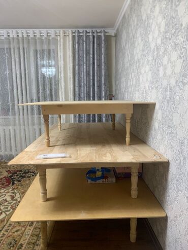 современные кухонные столы: Кухонный стол, Прямоугольный, Нераскладной