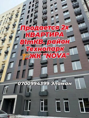 Офисы: 2 комнаты, 81 м², Элитка, 2 этаж, ПСО (под самоотделку)