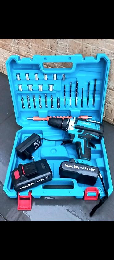 Akkumulyatorlu zərbəli matkap/şurupqalı seti – Makita 24V Li-ion