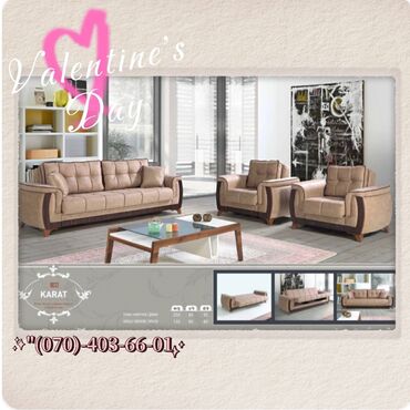 диван и 2 кресла мягкая мебель: Новый, Диван, 2 кресла, С подъемным механизмом, Раскладной
