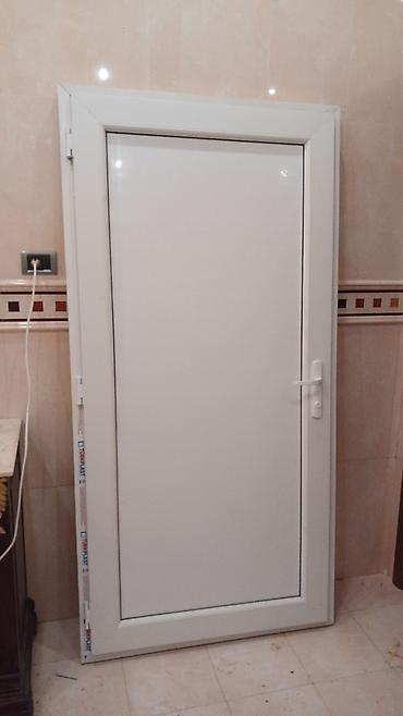 plastik ayna qapi: Plastik (PVC) qapı - Ölçü: 99 sm x 2 m (şəkildə “4 ed 99x2m” qeyd — 2