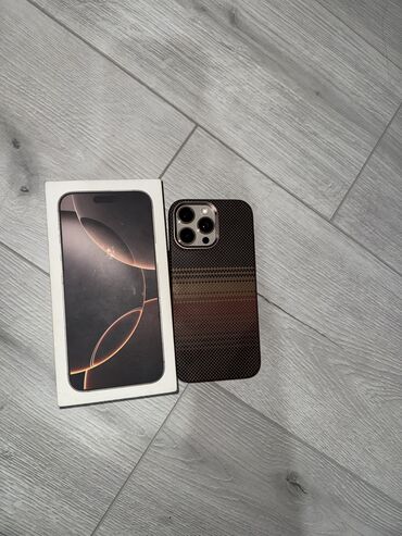 зарядки для ноутбуков бишкек: IPhone 16 Pro Max, Колдонулган, 256 ГБ, Desert Titanium, 98 %