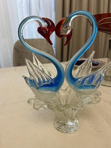 odun samovar satilir: Şüşə dekor və süfrə aksesuarları dəsti - 3 mərtəbəli desert/mürəbbə — 4
