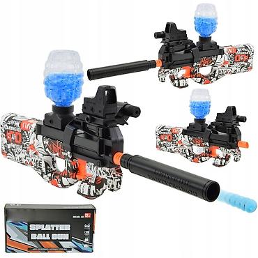 nerf бластер: Орбизный бластер P90 для стрельбы гидрогелевыми шариками (Water Gel — 3