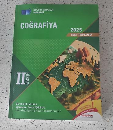 18 dyumlu velosiped: Məhsul: Coğrafiya 2025 – Test Toplusu (Hissə II) Təsvir: - Nəşriyyat — 2